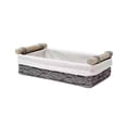 thumbnail image 1 of LEHOZIHEQ Wicker Storage Basket, Woven Paper Rope Wicker Baskets with Handles, Large Wicker Basket Cube Storage Bins with Liners, Storage Baskets for Organizing Shelves & Decor, 1 of 7