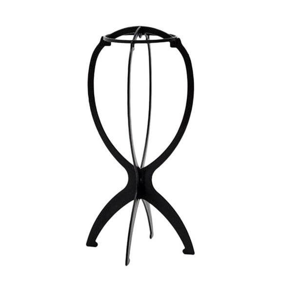 LEHOZIHEQ Wig Stand, Black Wig Head Stand,Easy to Assemble Wig Stand Holder,Wig Holder Display Stand, Wig Stands Tripod for Styling Wig Storage