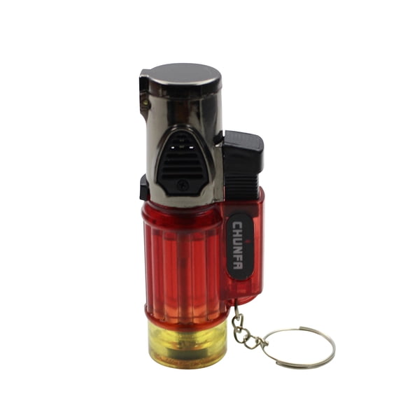 LEHOZIHEQ Windproof Torch Lighter, Single Jet Flame Fuel Refillable Tank Visible(No Gas)