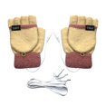 thumbnail image 1 of LEHOZIHEQ Winter Knitted Mitten, USB Heated Convertible Gloves Flip Top Mittens, Fingerless Hand Knitted Cozy Fingerless Gloves, for Women Gifts, 1 of 1