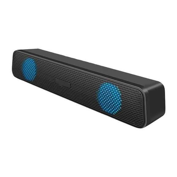 LEHOZIHEQ Wired Gaming Speaker, Surround Stereo Mini Audio, Built-in Subwoofer Desktop Soundbar for E-Sports Game, Computer Office