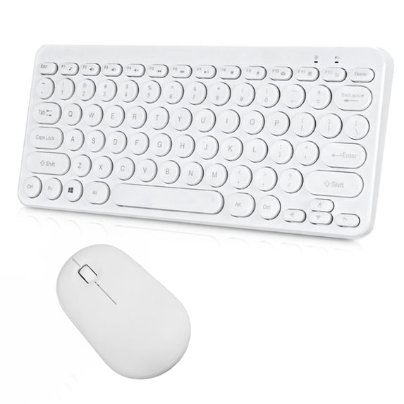 LEHOZIHEQ Wireless Keyboard and Mouse Combo, Mini Cordless Computer Keyboard and Mouse Set, Silent Adjustable, Quiet Click, Lag-Free for Computer, Laptop, PC