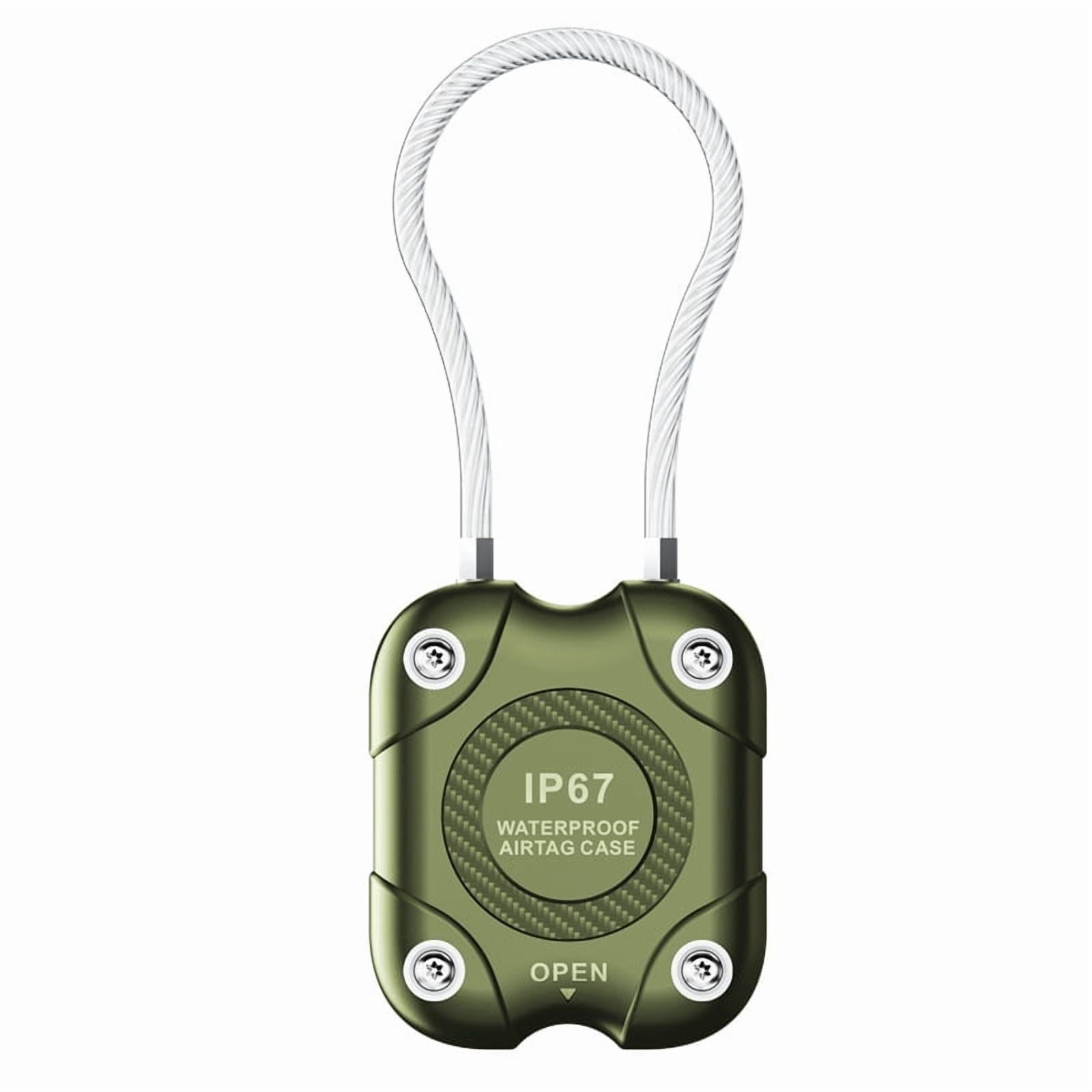 Pc Cable Wire LEIPUMART IP67 Waterproof AirTag Holder, Lockable TPU PC Case with ...