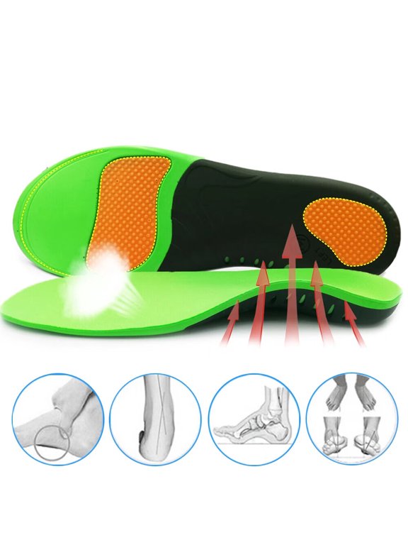 Plantar Fasciitis Pain Relief Feet Insoles Orthotics Arch Support Insoles with Motion Control Shoe Inserts Work Boot Flat Feet Comfortable for Men and Women Improve Balance