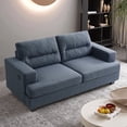 thumbnail image 1 of LEISLAND Modern Loveseat Sofa with Charging Port,70" Loveseat Couches for Living Room, Small Couches for Bedroom,Linen Sofa Couch for Apartment Office(Blue), 1 of 7