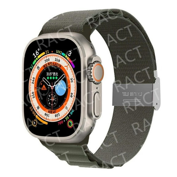 LEIXIUER 1/2/3Pack Alpine Loop Nylon Bands Compatible with Apple Watch Bands Ultra 49mm 45mm 44mm 42mm 41mm 40mm 38mm Men Women Adjustable Sport Loop Wristband Replacement iWatch Series 8 7 SE 6 5 4 3