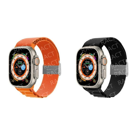 LEIXIUER 1/2/3Pack Alpine Loop Nylon Bands Compatible with Apple Watch Bands Ultra 49mm 45mm 44mm 42mm 41mm 40mm 38mm Men Women Adjustable Sport Loop Wristband Replacement iWatch Series 8 7 SE 6 5 4 3