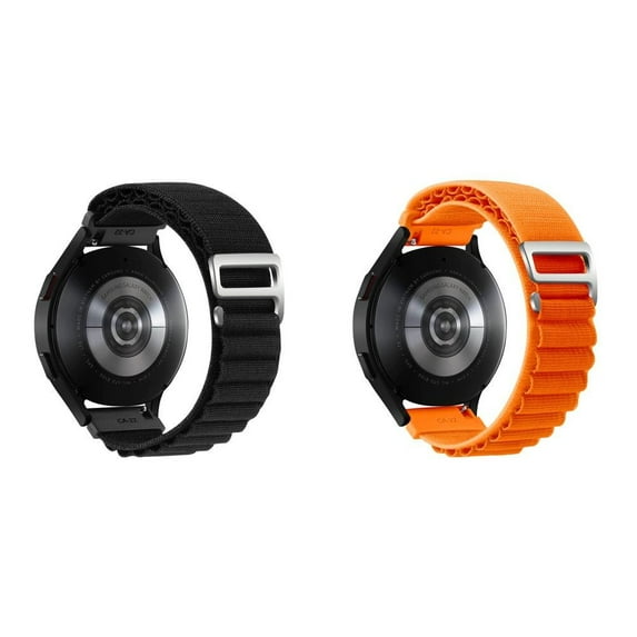 LEIXIUER 1/2/3Pack Braided Nylon Band for Samsung Galaxy Watch 5 Band/Galaxy Watch 5 Pro 45mm/Galaxy Watch 4/Watch 4 Classic/Active 2 40mm 44mm, 20mm 22mm Stretch G-hook Strap Alpine Loop Women Men