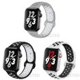 thumbnail image 1 of LEIXIUER 1/2/3Pack Silicone Sport Band Compatible with Apple Watch Bands 45mm 44mm 40mm 38mm 41mm 42mm 49mm Adjustable Breathable Strpa for iWatch Series 9 8 7 SE 6 5 4 3 2 1 Ultra, 1 of 10