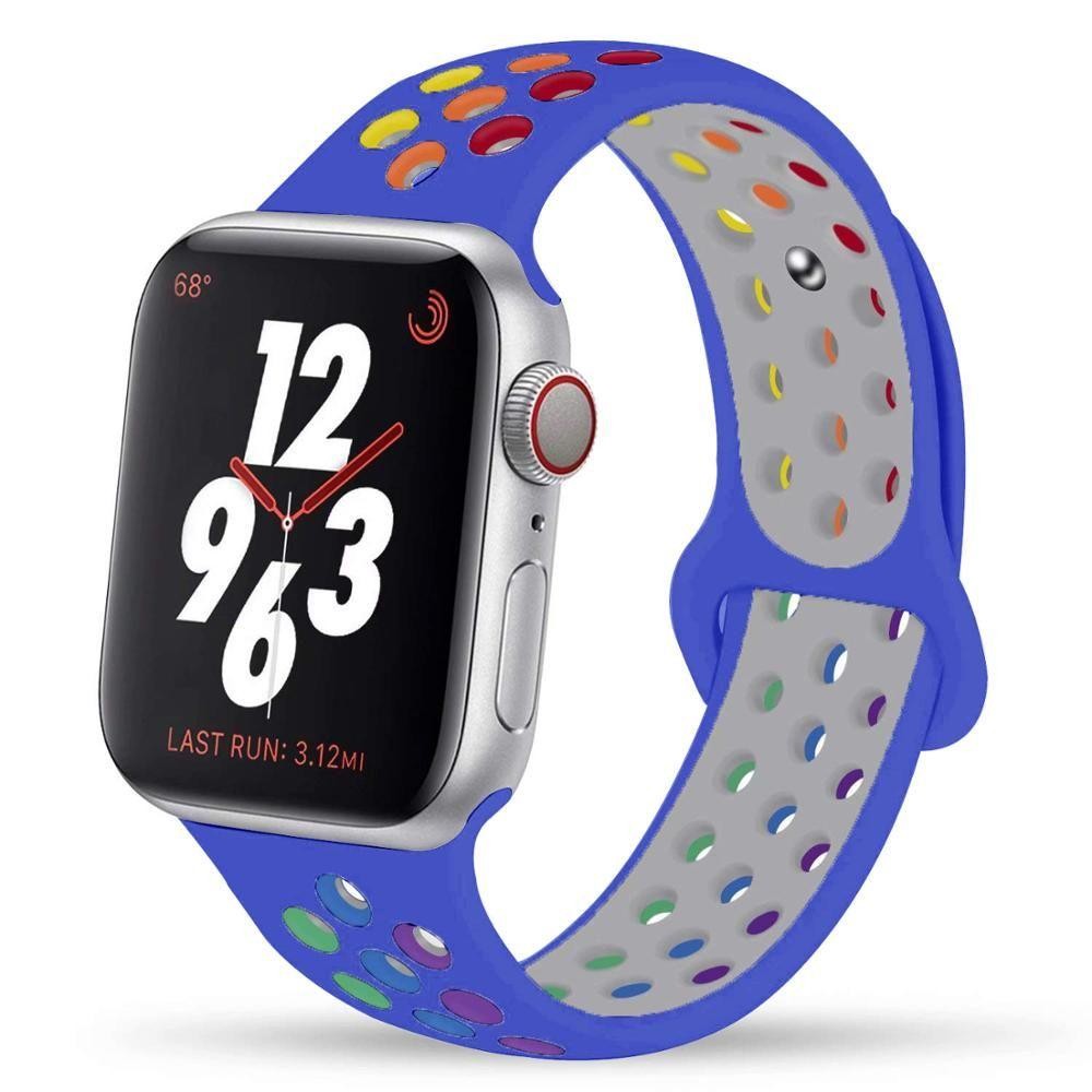 LEIXIUER 1/2/3Pack Silicone Sport Band Compatible with Apple Watch