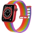 thumbnail image 1 of LEIXIUER 1/2/3Pack Sport Loop Band for Apple Wacth Bands Ultra 49mm 45mm 44mm 40mm 41mm 42mm 38mm Women Men, Braided Adjustable Velcro Nylon Wristbands Bracele Strap for iWatch Series 8 7 SE 6 5 4 3 2, 1 of 11
