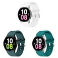 thumbnail image 1 of LEIXIUER (1Pack3Pack) 20mm No Gaps Silicone Sport Bands for Galaxy Watch 5 40/44mm Watch 5 Pro 45mm Samsung Galaxy Watch 4 40/44mm Classic 42/46mm Samsung Galaxy Active 2/3 Elastic Quick Release Strap, 1 of 9