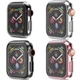 thumbnail image 1 of LEIXIUER 2/3/4 Pack Soft Case Cover Compatible with Apple Watch Case 41mm 40mm 38mm 45mm 44mm 42mm TPU Shell Protector Bumper Covers Replacement iWatch Series 9 8 7 6 SE 5 4 3 2 1, 1 of 14
