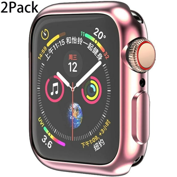 LEIXIUER 2/3/4 Pack Soft Case Cover Compatible with Apple Watch Case 41mm 40mm 38mm 45mm 44mm 42mm TPU Shell Protector Bumper Covers Replacement iWatch Series 9 8 7 6 SE 5 4 3 2 1