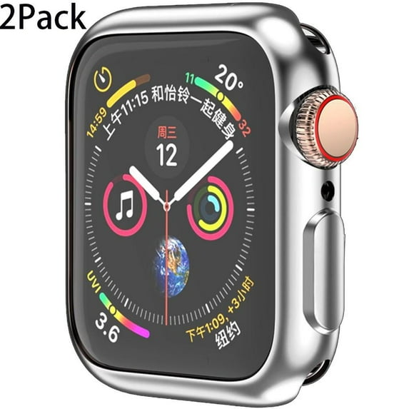 LEIXIUER 2/3/4 Pack Soft Case Cover Compatible with Apple Watch Case 41mm 40mm 38mm 45mm 44mm 42mm TPU Shell Protector Bumper Covers Replacement iWatch Series 9 8 7 6 SE 5 4 3 2 1