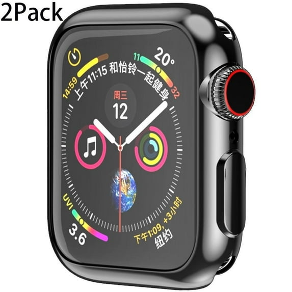 LEIXIUER 2/3/4 Pack Soft Case Cover Compatible with Apple Watch Case 41mm 40mm 38mm 45mm 44mm 42mm TPU Shell Protector Bumper Covers Replacement iWatch Series 9 8 7 6 SE 5 4 3 2 1