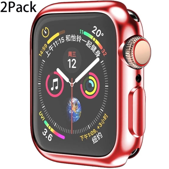 LEIXIUER 2/3/4 Pack Soft Case Cover Compatible with Apple Watch Case 41mm 40mm 38mm 45mm 44mm 42mm TPU Shell Protector Bumper Covers Replacement iWatch Series 9 8 7 6 SE 5 4 3 2 1