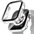 thumbnail image 1 of LEIXIUER 2/4Pack Hard Waterproof Cover Compatible with Apple Watch Case 45mm 44mm 41mm 40mm Accessories Tempered Glass Shell Protector Bumper Shockproof Case for iWatch Series 9 8 7 SE 6 5 4, 1 of 12