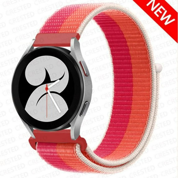 LEIXIUER 20mm 22mm Band for Samsung Galaxy Watch 6 5 4 40mm 44mm/ 6 Classic 43mm 47mm 46mm 42mm/ Active 2 3, Adjustable Braided Velcro Nylon Loop Strap for Galaxy Watch 3 45mm 46mm Gear S3 S4 46mm