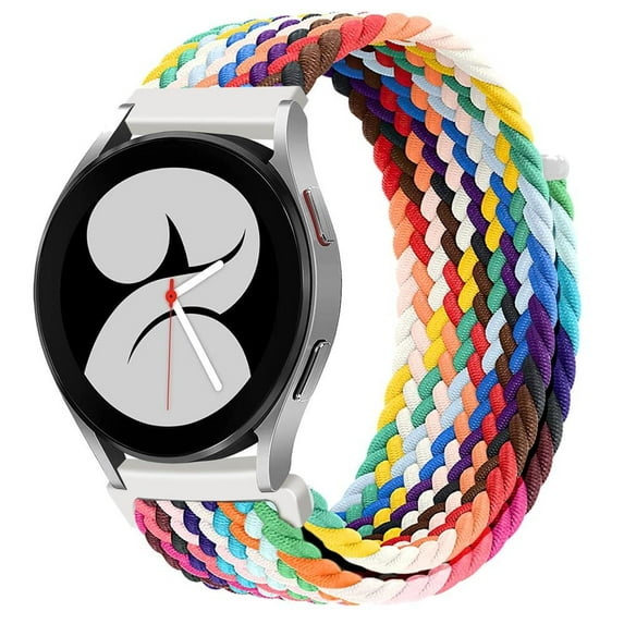 LEIXIUER 20mm 22mm Braided Bands for Samsung Galaxy Watch 4/5 Band 44mm 40mm/Classic 46mm 42mm/Active 2, 22mm Nylon Loop Wristband Strap for Samsung Watch 5 pro 45mm/3/Gear s3 frontier bands
