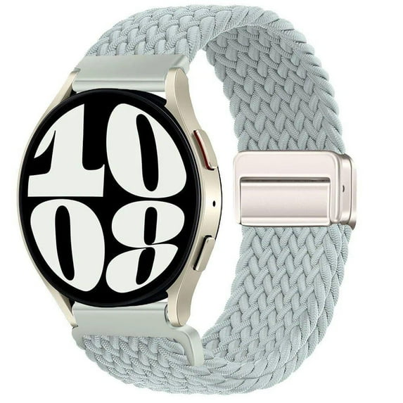 LEIXIUER 20mm 22mm Magnetic Band Compatible with Samsung Galaxy Watch 6 4 5 Band 44mm 40mm/Watch 6 4 Classic Band 42mm 46mm 47mm 43mm/5 Pro Band 45mm Stretchy Braided Band for GalaxyWatch 46mm/3 45mm