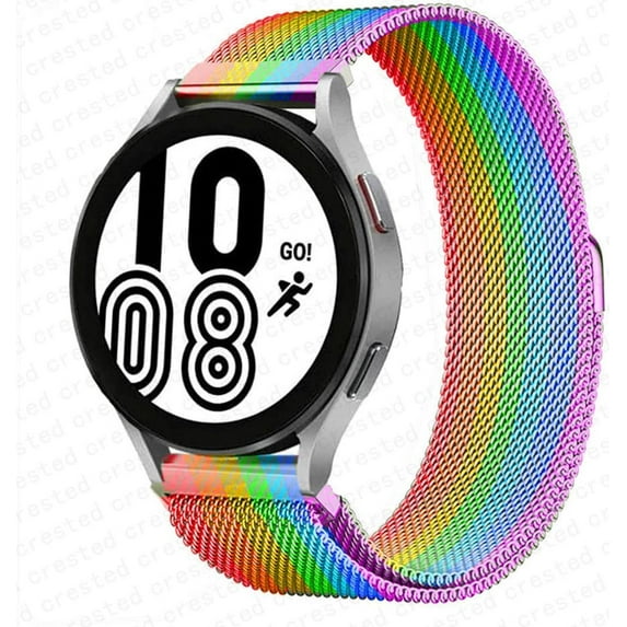LEIXIUER 20mm 22mm Magnetic Loop Stainless Steel Metal Wristbands for Samsung Galaxy Watch 6 5 4 44mm 40mm/4 6 Classic 46mm 42mm 43mm 47mm/5 Pro 45mm/Active 2 3/Galaxy 46mm//Amazfit GTR 47mm 42mm
