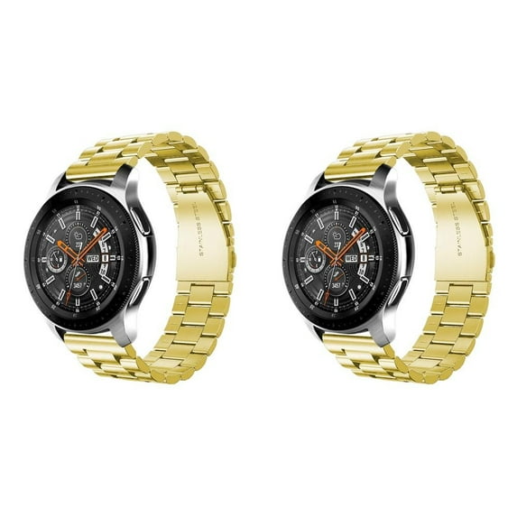 LEIXIUER 20mm 22mm Stainless Steel Metal Link Bands Compatible with Samsung Galaxy Watch 5 4 40/44mm/Active 2 3/Watch 4 Classic 42mm 46mm/Watch 3 45mm/Gear S3 S4 46mm Adjustable Wristbands