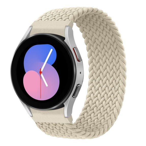 LEIXIUER 20mm No Gaps Band for Samsung Galaxy Watch 6 5 5 40mm 44mm/ Watch 5 Pro 45mm Women Men, Braided Solo Loop Bands Nylon Wristband for Galaxy Watch 4 6 Classic 42mm 46mm 43mm 47mm