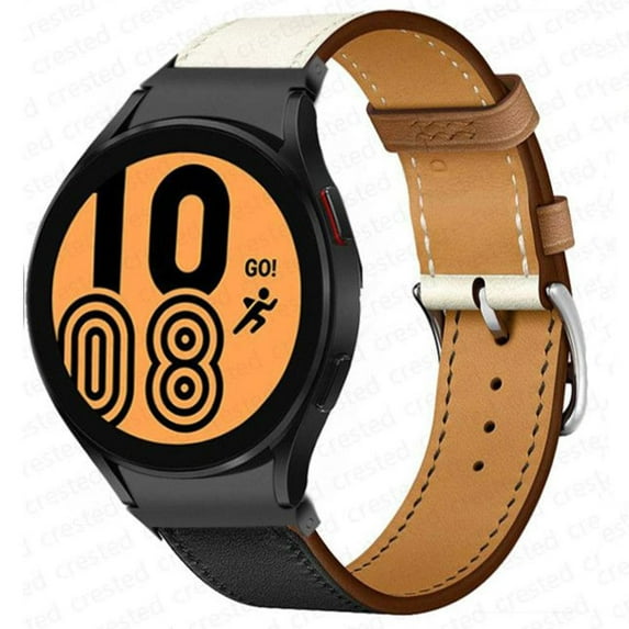 LEIXIUER 20mm Watch Band,Compatible for Samsung Galaxy Watch 6 5 4 40mm 44mm/5 Pro 45mm/4 6 Classic 42mm 46mm 43mm 47mm No Gap Single Tour Bracelet Leather Strap Women Men