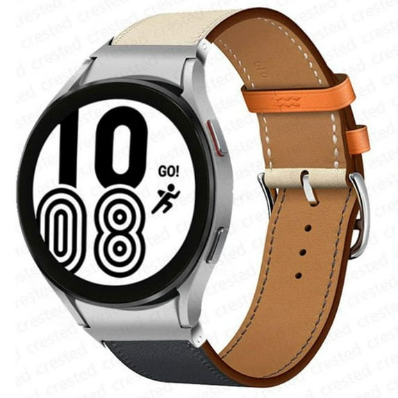 LEIXIUER 20mm Watch Band,Compatible for Samsung Galaxy Watch 6 5 4 40mm 44mm/5 Pro 45mm/4 6 Classic 42mm 46mm 43mm 47mm No Gap Single Tour Bracelet Leather Strap Women Men