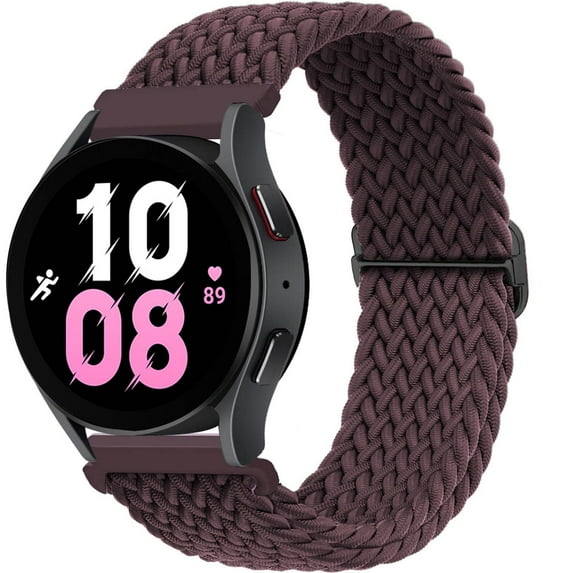 LEIXIUER 22mm 20mm Nylon Braided Loop Wristbands Samsung Galaxy Watch 6 5 4 44mm 40mm/4 6 Classic 43mm 47mm 46mm 42mm/Galaxy Watch 5 Pro 45mm/Active 2, 22mm for Samsung galaxy watch 46mm watch 3 45mm