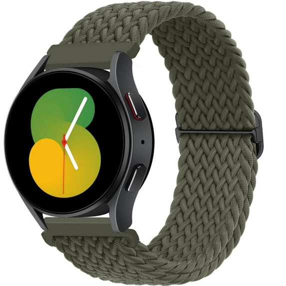 LEIXIUER 22mm 20mm Nylon Braided Loop Wristbands Samsung Galaxy Watch 6 5 4 44mm 40mm/4 6 Classic 43mm 47mm 46mm 42mm/Galaxy Watch 5 Pro 45mm/Active 2, 22mm for Samsung galaxy watch 46mm watch 3 45mm