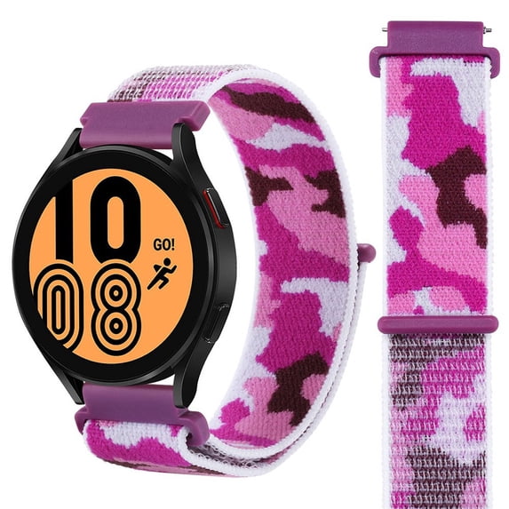 LEIXIUER 22mm Soft Nylon Camouflage Watch Bands Compatible for Samsung Galaxy Watch 46mm/Samsung Galaxy Watch 3 45mm/Gear S3 Frontier/Classic,Sport Strap Wristband Replacement Bracelet,purple
