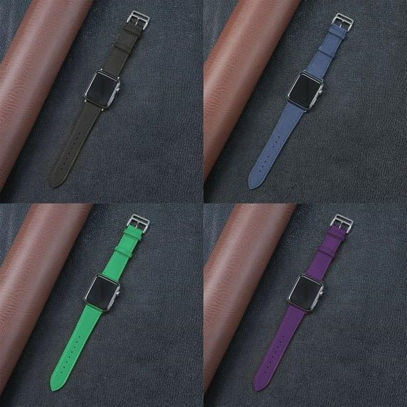 LEIXIUER 4Pcak Leather Strap for Apple Watch Bands 44mm 45mm 40mm 38mm 42mm 41mm 49mm Single Tour Bracelet Watchband Correa for Apple Watch Series 8 7 SE Ultra 6 5 4 3 2 1