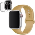 thumbnail image 1 of LEIXIUER Band for Apple Watch Bands 38mm with Case Clear Silicone Screen Protector Cover,Soft Silicone Sport Replacement Wristband for iWatch Apple Watch Series 3 2 1 Strap -Walnut, 1 of 9