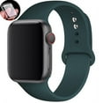thumbnail image 1 of LEIXIUER Band for Apple Watch Bands 38mm with Case Clear Silicone Screen Protector Cover,Soft Silicone Sport Replacement Wristband for iWatch Apple Watch Series 3 2 1 Strap -mallard green, 1 of 9
