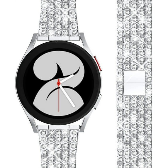 LEIXIUER Bands for Samsung Galaxy Watch 5/pro/4 44mm 40mm/Classic/46mm/42mm/Active 2 Gear S3 Metal Diamond Bracelet 22mm 20mm Watch Band