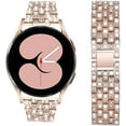 thumbnail image 1 of LEIXIUER Bands for Samsung Galaxy Watch 5/pro/4 44mm 40mm/Classic/46mm/42mm/Active 2 Gear S3 Metal Diamond Bracelet 22mm 20mm Watch Band, 1 of 9