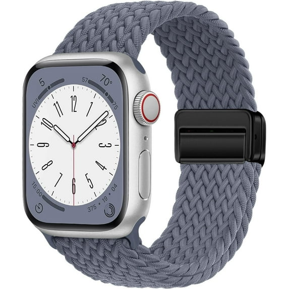 LEIXIUER Braided Loop Bracele Compatible with Apple Watch Bands 49mm 45mm 44mm 42mm 41mm 40mm 38mm Nylon Sport Loop Braided solo loop Strap Magnetic Closure for iWatch series 9 8 7 SE 6 5 4 3 Ultra