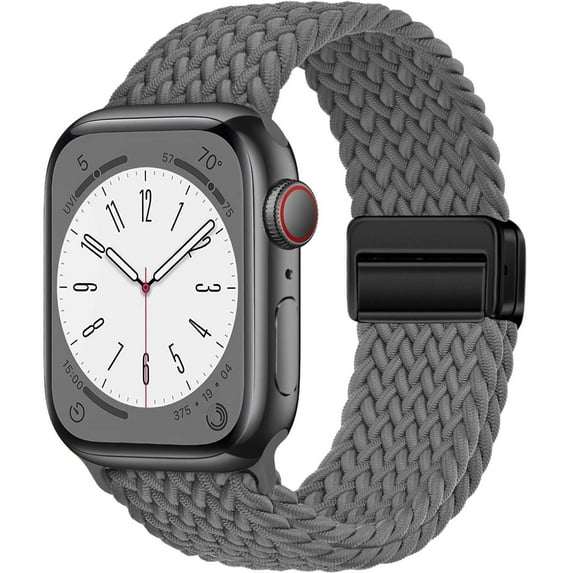 LEIXIUER Braided Loop Bracele Compatible with Apple Watch Bands 49mm 45mm 44mm 42mm 41mm 40mm 38mm Nylon Sport Loop Braided solo loop Strap Magnetic Closure for iWatch series 9 8 7 SE 6 5 4 3 Ultra
