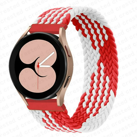 LEIXIUER Braided Solo Loop for 20mm 22mm Samsung Galaxy Watch 6/5/4 Band 44mm 40mm/6 4 Classic 43mm 47mm 46mm 42mm/Galaxy Watch 5 Pro 45mm/Active 2 Nylon Strap for Samsung Watch 46mm/Watch 3 45mm
