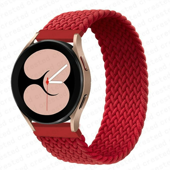 LEIXIUER Braided Solo Loop for 20mm 22mm Samsung Galaxy Watch 6/5/4 Band 44mm 40mm/6 4 Classic 43mm 47mm 46mm 42mm/Galaxy Watch 5 Pro 45mm/Active 2 Nylon Strap for Samsung Watch 46mm/Watch 3 45mm
