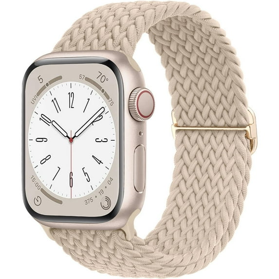 LEIXIUER Braided Solo Loop Compatible with Apple Watch Bands iWatch Band 41mm 40mm 38mm 49mm 45mm 44mm 42mm Women Men, Adjustable Stretchy Nylon Strap for iWatch Series 9 8 7 6 SE 5 4 3 2 1 Ultra