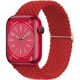 thumbnail image 1 of LEIXIUER Braided Solo Loop Compatible with Apple Watch Bands iWatch Band 41mm 40mm 38mm 49mm 45mm 44mm 42mm Women Men, Adjustable Stretchy Nylon Strap for iWatch Series 9 8 7 6 SE 5 4 3 2 1 Ultra, 1 of 13