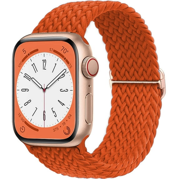 LEIXIUER Braided Solo Loop Compatible with Apple Watch Bands iWatch Band 41mm 40mm 38mm 49mm 45mm 44mm 42mm Women Men, Adjustable Stretchy Nylon Strap for iWatch Series 9 8 7 6 SE 5 4 3 2 1 Ultra