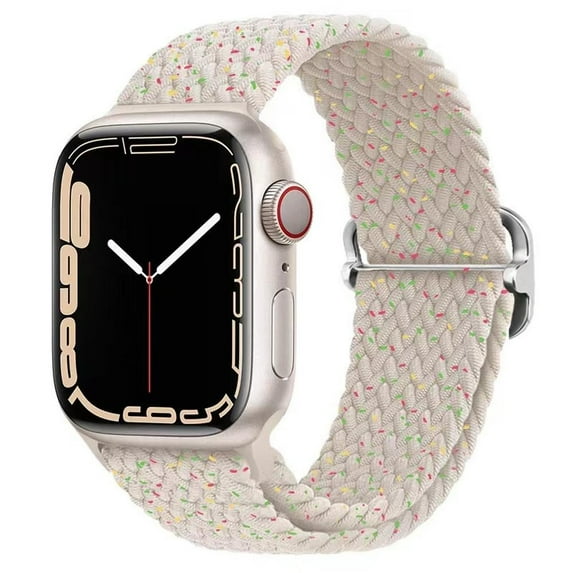 LEIXIUER Braided Solo Loop Compatible with Apple Watch Bands iWatch Band 41mm 40mm 38mm 49mm 45mm 44mm 42mm Women Men, Adjustable Stretchy Nylon Strap for iWatch Series 9 8 7 6 SE 5 4 3 2 1 Ultra