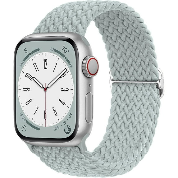 LEIXIUER Braided Solo Loop Compatible with Apple Watch Bands iWatch Band 41mm 40mm 38mm 49mm 45mm 44mm 42mm Women Men, Adjustable Stretchy Nylon Strap for iWatch Series 9 8 7 6 SE 5 4 3 2 1 Ultra