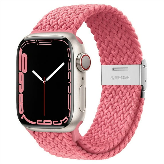 LEIXIUER Braided Solo Loop for Nylon Apple Watch Bands 40mm 44mm 38mm 42mm 41mm 45mm for Men and Women, Stretch Elastic Sport Nylon Bracelet for apple watch series 3 4 5 SE 6 7 Strap
