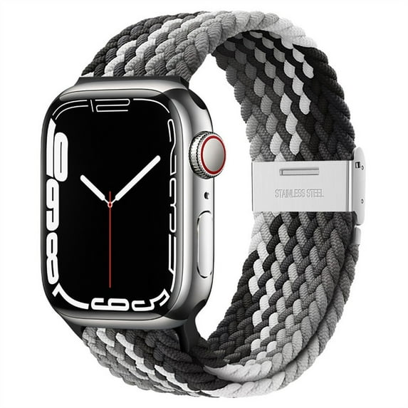 LEIXIUER Braided Solo Loop for Nylon Apple Watch Bands 40mm 44mm 38mm 42mm 41mm 45mm for Men and Women, Stretch Elastic Sport Nylon Bracelet for apple watch series 3 4 5 SE 6 7 Strap