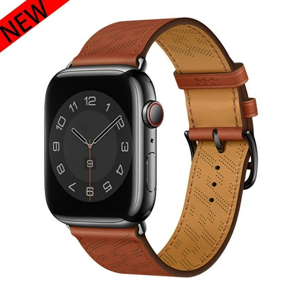 LEIXIUER Compatible with Apple Watch Leather Band 45mm 44mm 40mm 49mm 41mm 38mm 42mm for Adjustable Calfskin Leather Watch Stap Quick Release Wristbands for iWatch Series Ultra SE 8 7 6 5 4 3 2 1